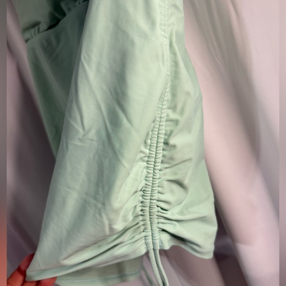 Light Mint Racerback Tank Top Tankini Top - Picture 2 of 4